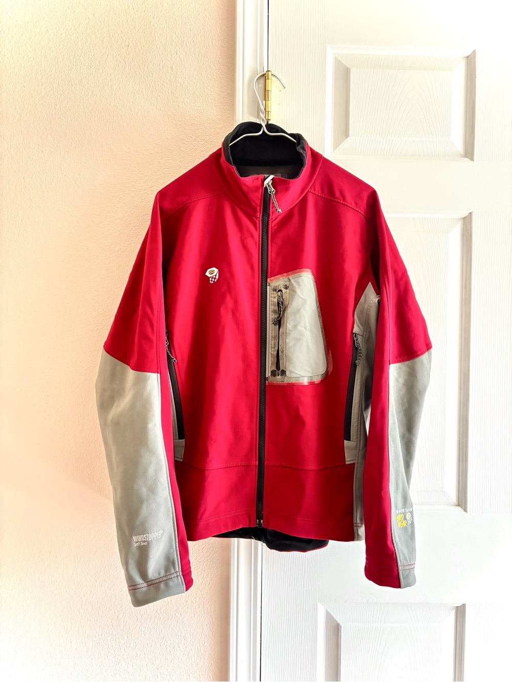 Mountain Hardwear Men's Windstopper Softshell Jacket Red Large